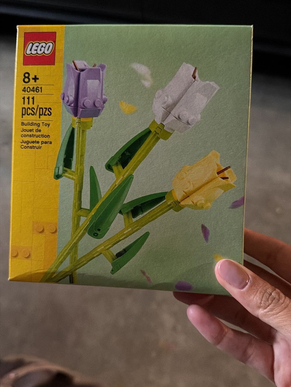 LEGO Tulip Trio Building Set - Purple, White, Yellow